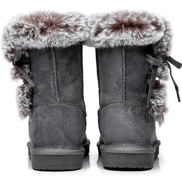 HStylish Women's Classic Mid-Calf Warm Boots Size 6 - Picture 12 of 12